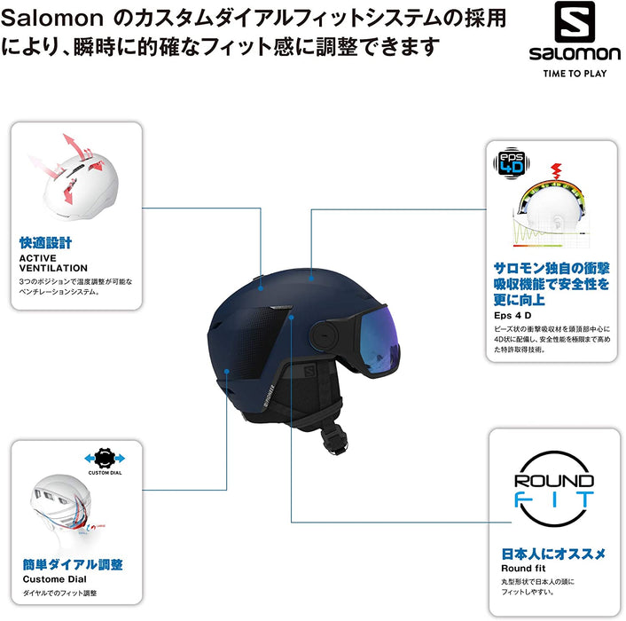 Salomon Snow-Sports-Helmets Salomon Pioneer Lt Visor Snow Helmet - Medium