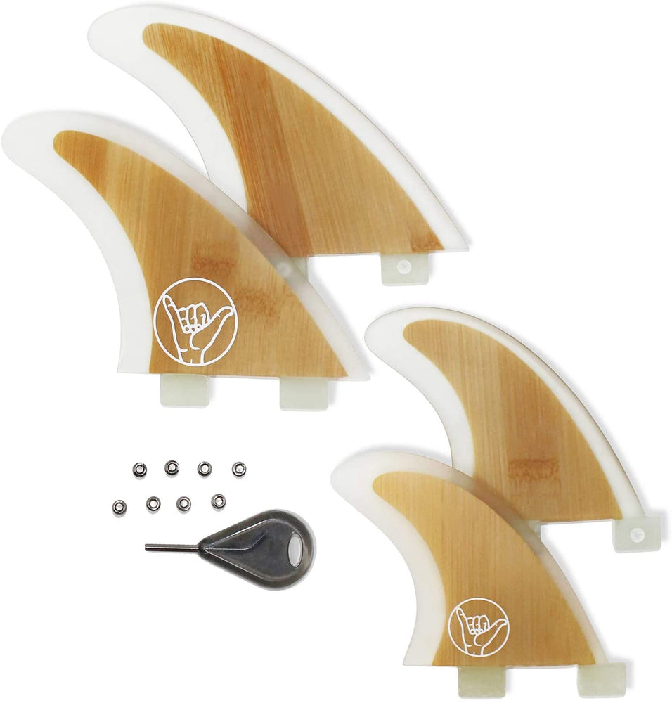 South Bay Board Co. - Premium Surfboard Fins - Standard & Premium 4 Fin Quad FCS Surf Fins - Fins fit All Surfboards That use FCS & FCSII Fin Boxes (4 Fin Quad Set)