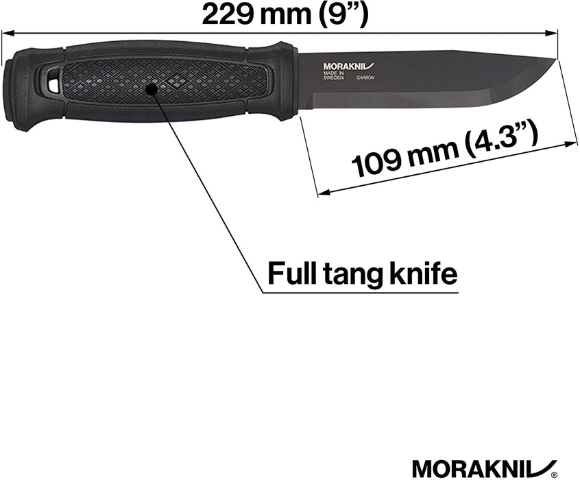 Morakniv Garberg Full Tang Fixed Blade Knife with Carbon Steel Blade