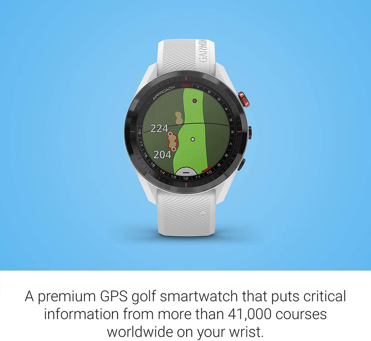 Garmin Approach S62, Premium Golf GPS Watch, Built-in Virtual Caddie, Mapping and Full Color Screen