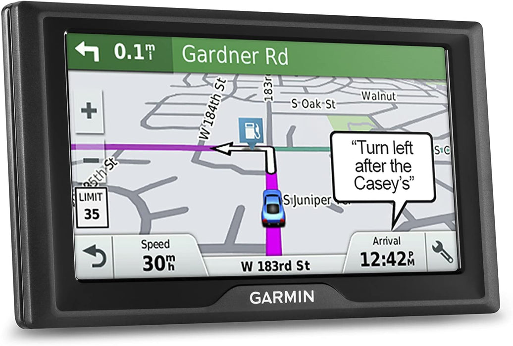Garmin Drive 51 USA+CAN LM GPS Navigator System with Lifetime Maps, Spoken Turn-By-Turn Directions, Direct Access, Driver Alerts