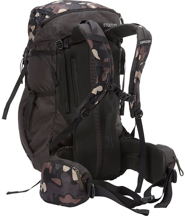 Gregory Mountain Products Stout 45 Men's Hiking Backpack | Backpacking, Camping, Travel | Integrated Rain Cover, Adjustable Components