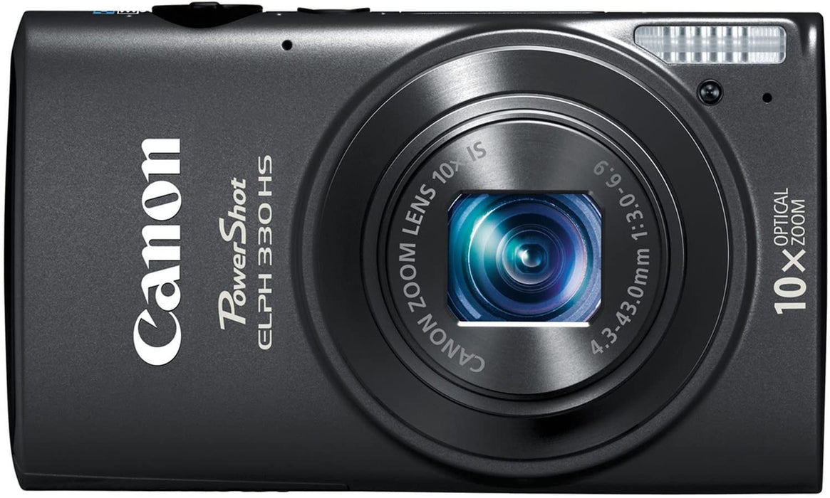 Canon PowerShot ELPH 330 12MP Digital Camera with 10x Optical Image Stabilized Zoom with 3-Inch LCD (Pink) (OLD MODEL)