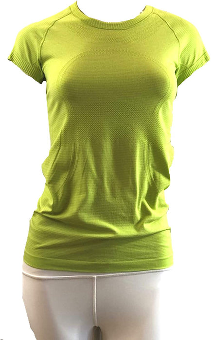 Lululemon Run Swiftly TECH SS Crew - LCDL/WHT (Size 6)