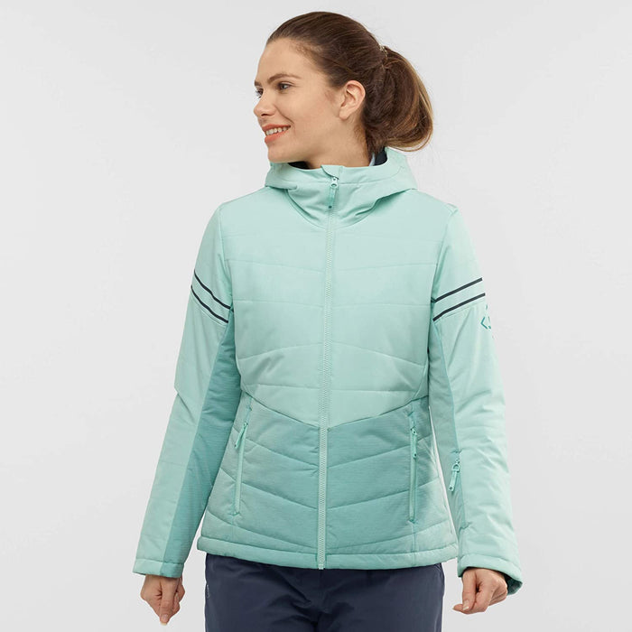 Salomon Edge Women's Ski Jacket, Icy Morn/Heather