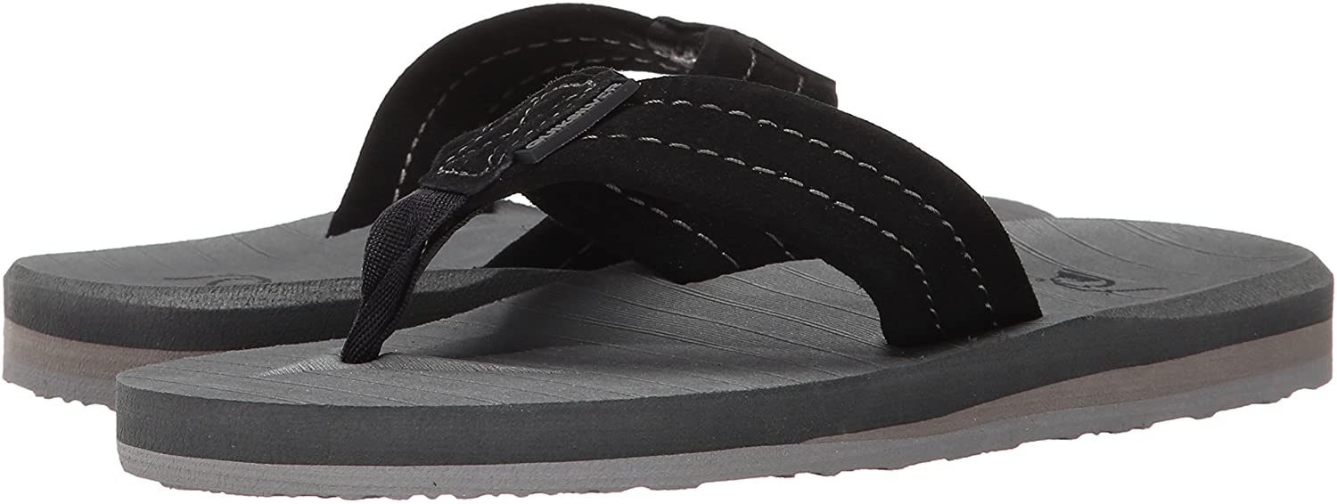 Quiksilver Kids' Carver Suede Youth Flip-Flop Sandal