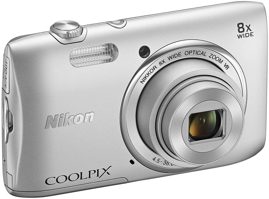 Nikon COOLPIX S3600 20.1 MP Digital Camera with 8x Zoom NIKKOR Lens and 720p HD Video (Silver) (Discontinued by Manufacturer)