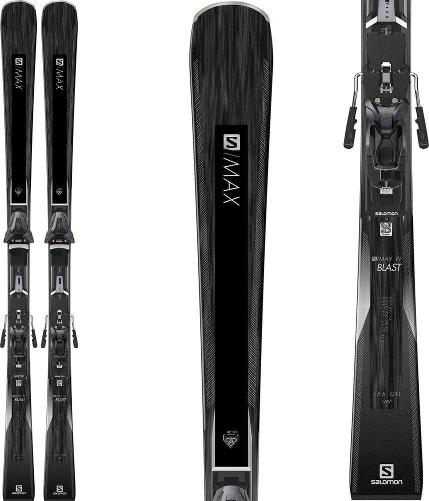 Salomon S/Max W Blast Skis w/ Z12 Walk Bindings Womens