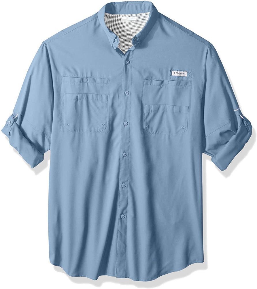 Columbia Men's Tamiami Ii Big & Tall Long Sleeve Shirt, White Cap, 2X/Tall