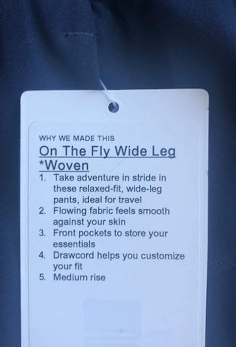 Lululemon ON The Fly Wide Leg Woven - TRNV (True Navy)