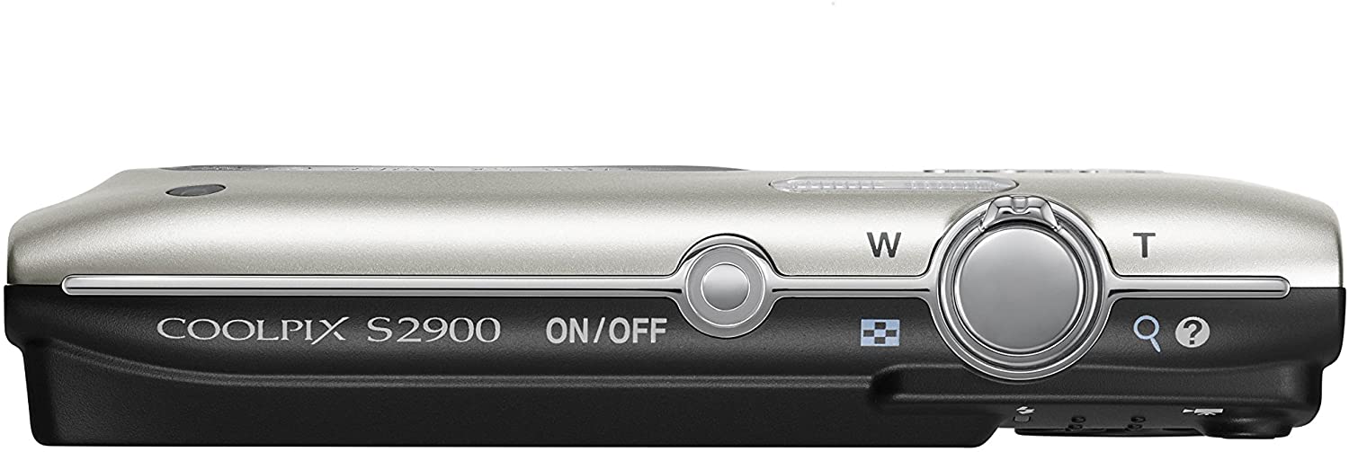 Nikon COOLPIX S2900 Digital Camera (Silver) - International Version (No Warranty)
