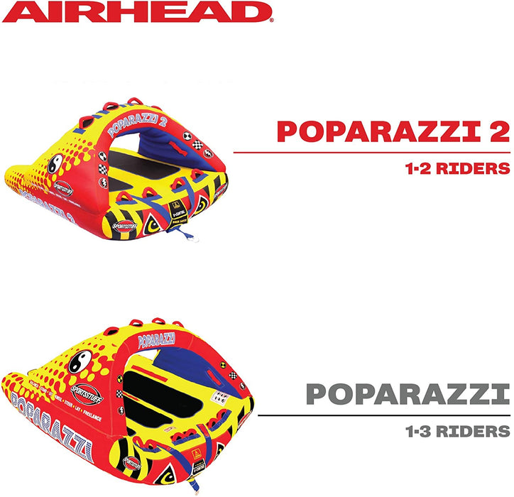 Sportsstuff Poparazzi | 1-3 Rider Towable Tube for Boating