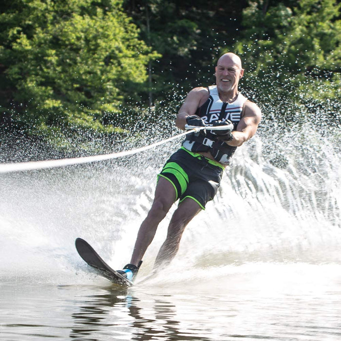 RAVE Sports Pure Combo Water Skis - Adult Black/Blue
