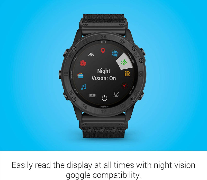 Garmin tactix Delta Solar, Solar-Powered Specialized Tactical Watch, Ruggedly Built to Military Standards, Night Vision Compatibility