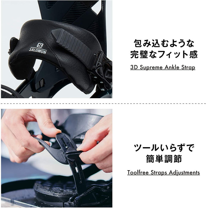 SALOMON L41198700 DEEP TEAL Snowboarding, Men's, Women's, Binding, Binding, RHYTHM Rhythm, 2020-21 Model