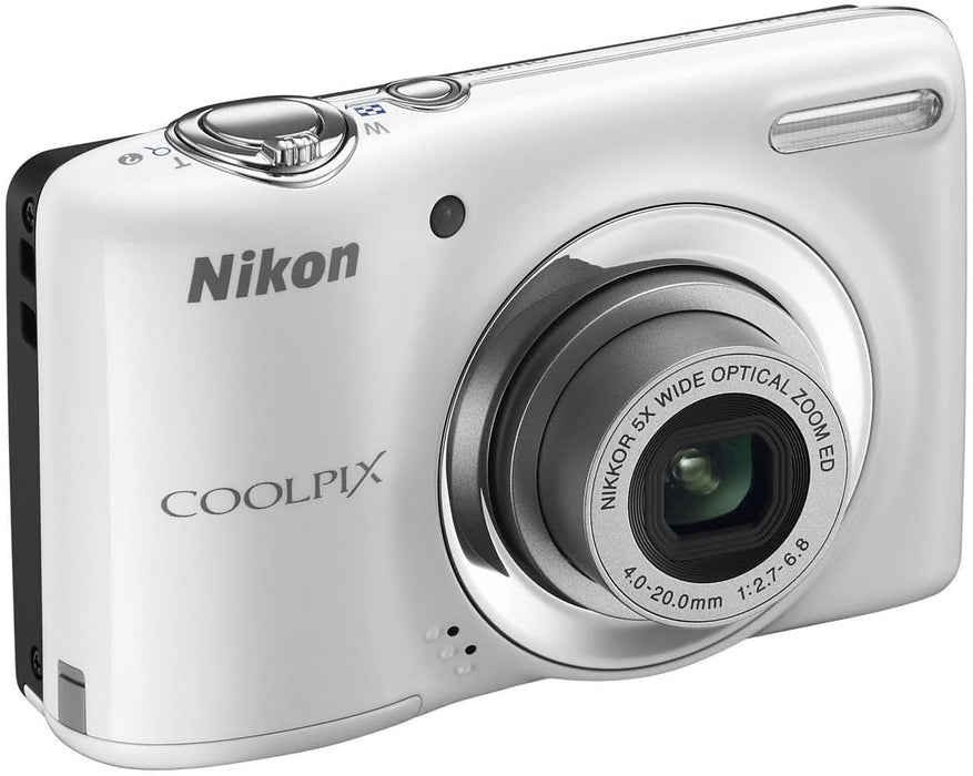 Nikon COOLPIX L25 10MP Digital Camera (White)
