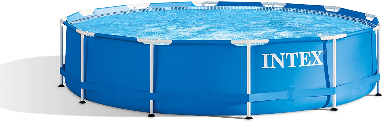 Intex 15ft x 48in Metal Frame Pool Set with Filter Pump, Ladder