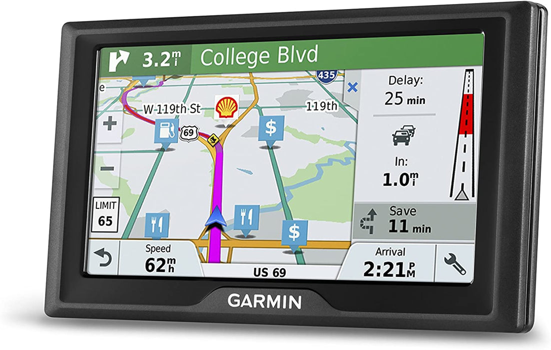 Garmin Drive 51 USA+CAN LM GPS Navigator System with Lifetime Maps, Spoken Turn-By-Turn Directions, Direct Access, Driver Alerts