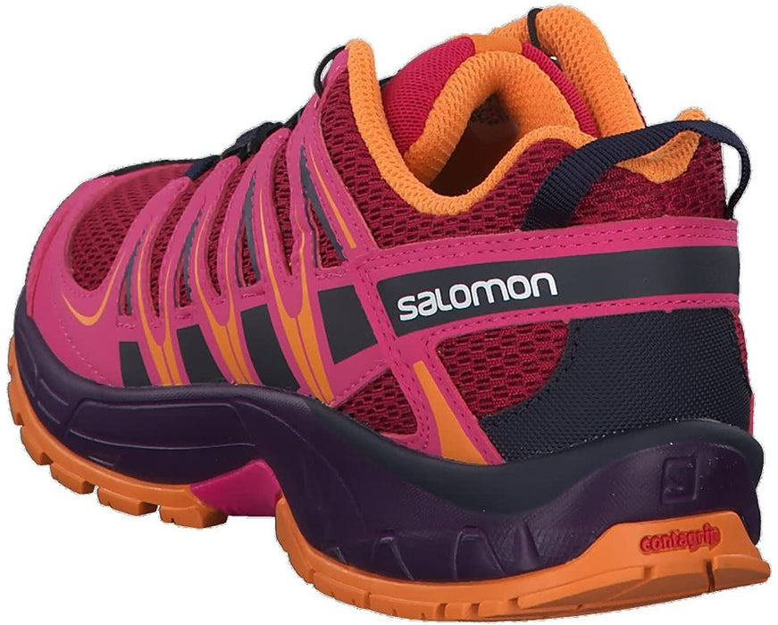 Salomon Kid's XA PRO 3D J Trail Running Shoes, Cerise, 2 Big Kid US