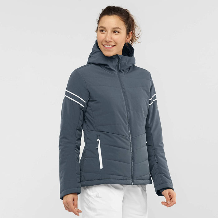 Salomon Edge Women's Ski Jacket, Icy Morn/Heather