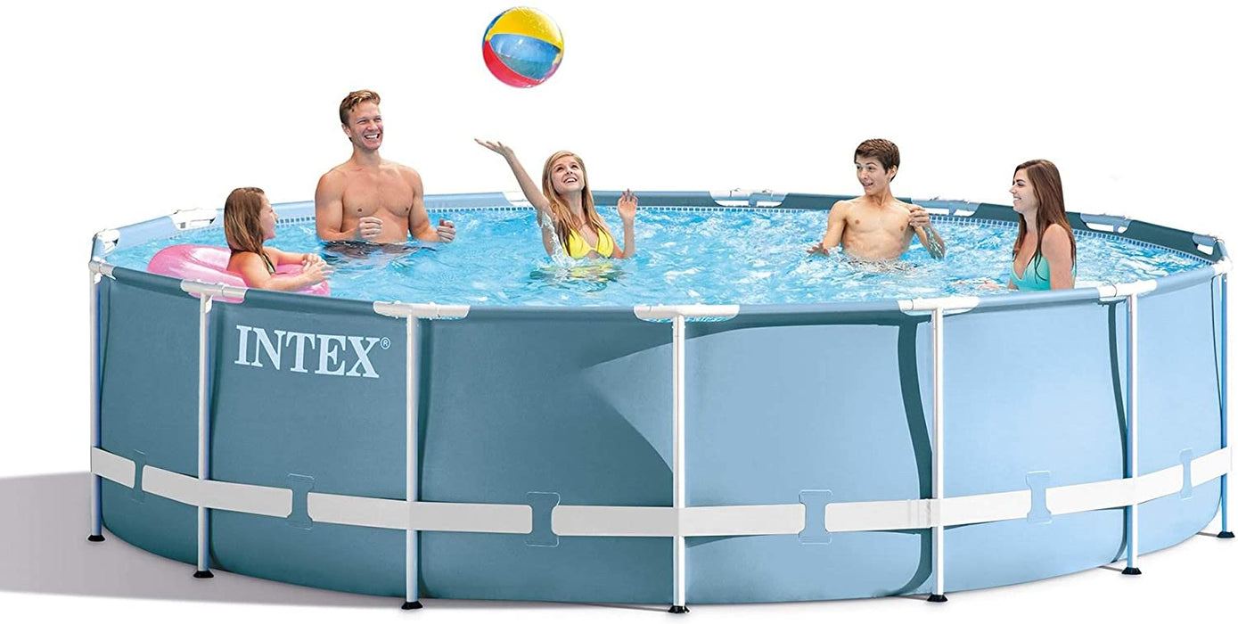 Intex 15ft X 42in Prism Frame Pool Set with Filter Pump, Ladder