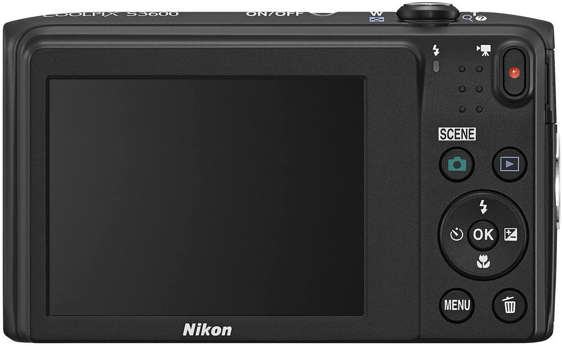 Nikon COOLPIX S3600 20.1 MP Digital Camera with 8x Zoom NIKKOR Lens and 720p HD Video (Silver) (Discontinued by Manufacturer)