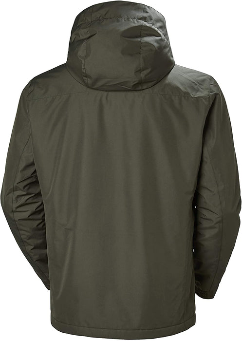 Helly Hansen Men's Waterproof Dubliner Insulated Jacket with Packable Hood for Cold Weather