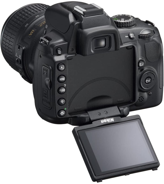 Nikon D5000 DSLR Camera with 18-55mm f/3.5-5.6G VR and 55-200mm f/4-5.6G VR Lenses (OLD MODEL)