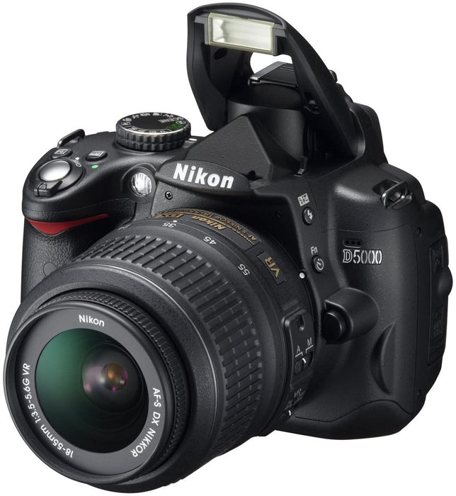 Nikon D5000 DSLR Camera with 18-55mm f/3.5-5.6G VR and 55-200mm f/4-5.6G VR Lenses (OLD MODEL)