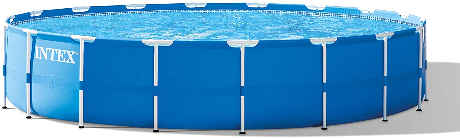 Intex 15ft x 48in Metal Frame Pool Set with Filter Pump, Ladder