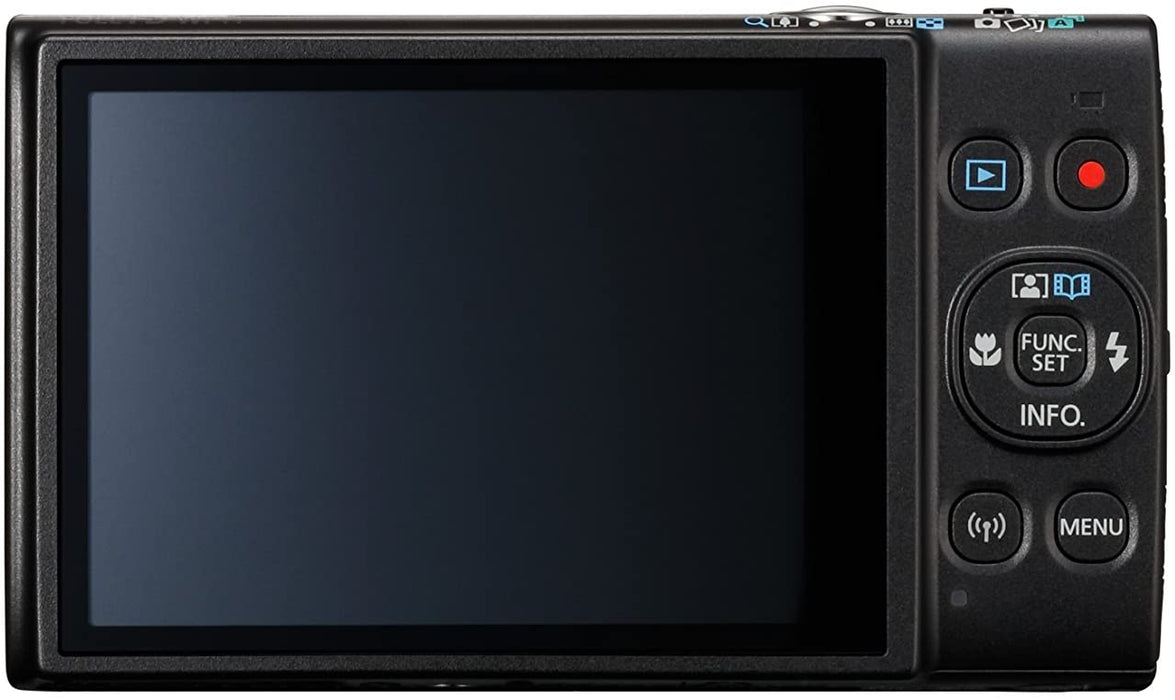 Canon PowerShot ELPH 360 Digital Camera w/ 12x Optical Zoom and Image Stabilization - Wi-Fi & NFC Enabled (Black)