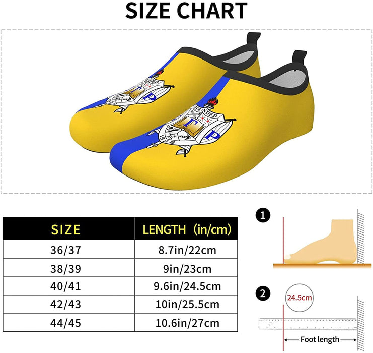 ZHUOBAIL S-ig_ma G_am-m_a R-ho 1922 SGR Sisterhood Water Shoes Barefoot Aqua Yoga Socks Quick-Dry Beach Swim Surf Shoes Slip-on for Men Women 44/45