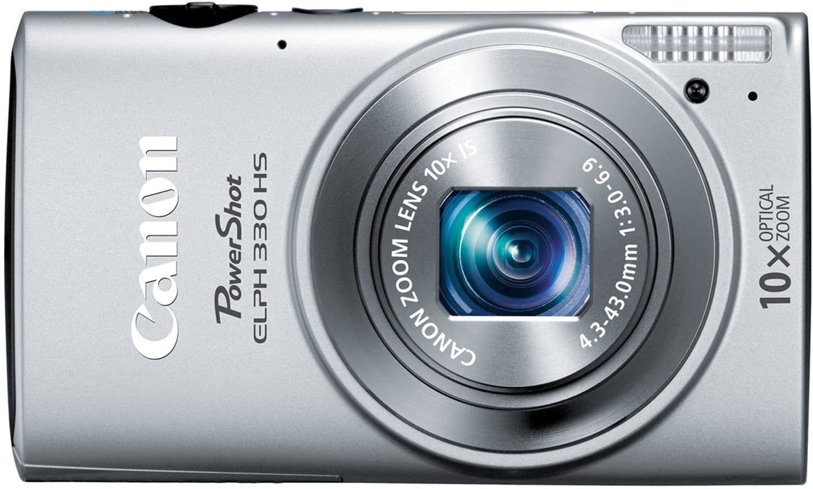 Canon PowerShot ELPH 330 12MP Digital Camera with 10x Optical Image Stabilized Zoom with 3-Inch LCD (Pink) (OLD MODEL)