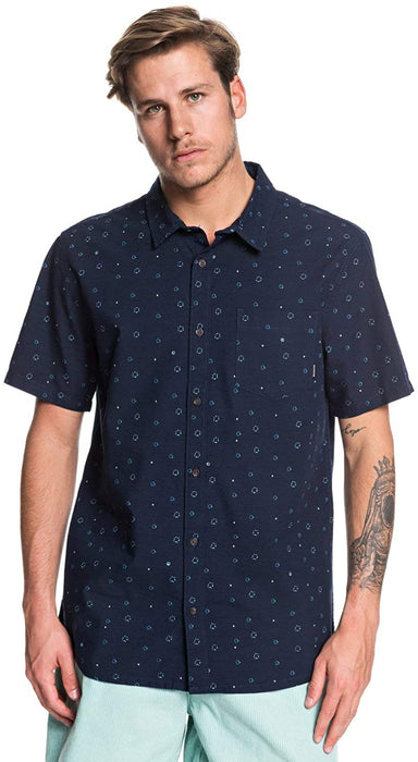 Quiksilver Men's Magnetic Roll Short Sleeve Woven Top
