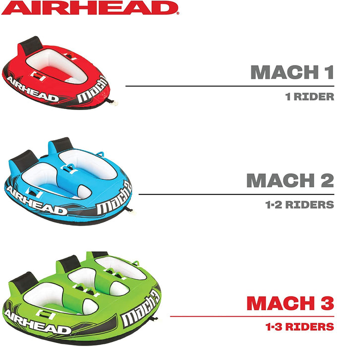 Airhead Mach | Towable Tube for Boating - 1, 2
