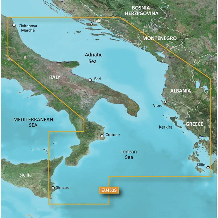 Garmin VEU453S - Adriatic Sea, South Coast - SD Card