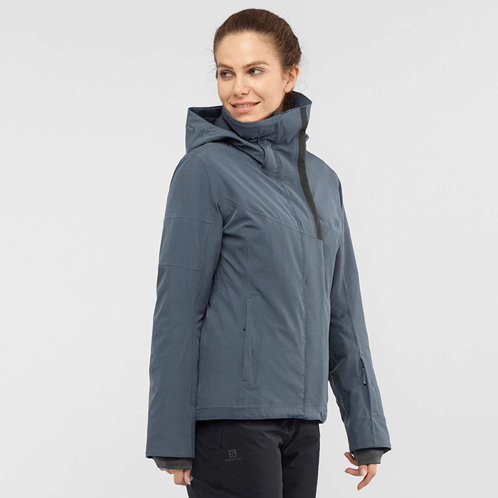 Salomon Speed Women's Ski Jacket, Red Dahlia