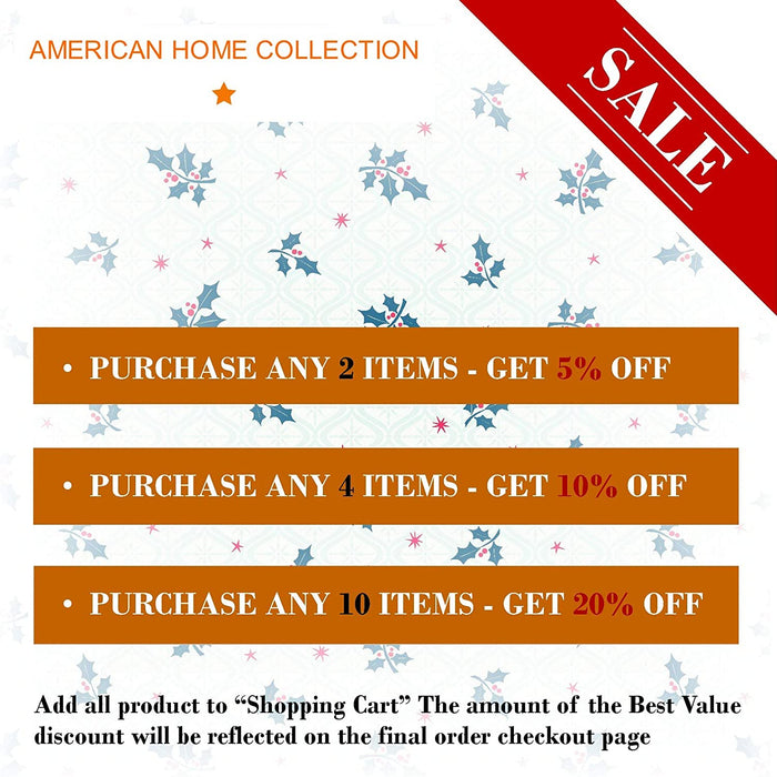 American Home Collection Deluxe 6 Piece Printed Sheet Set of Brushed Fabric, Deep Pocket Wrinkle Resistant - Hypoallergenic (Twin