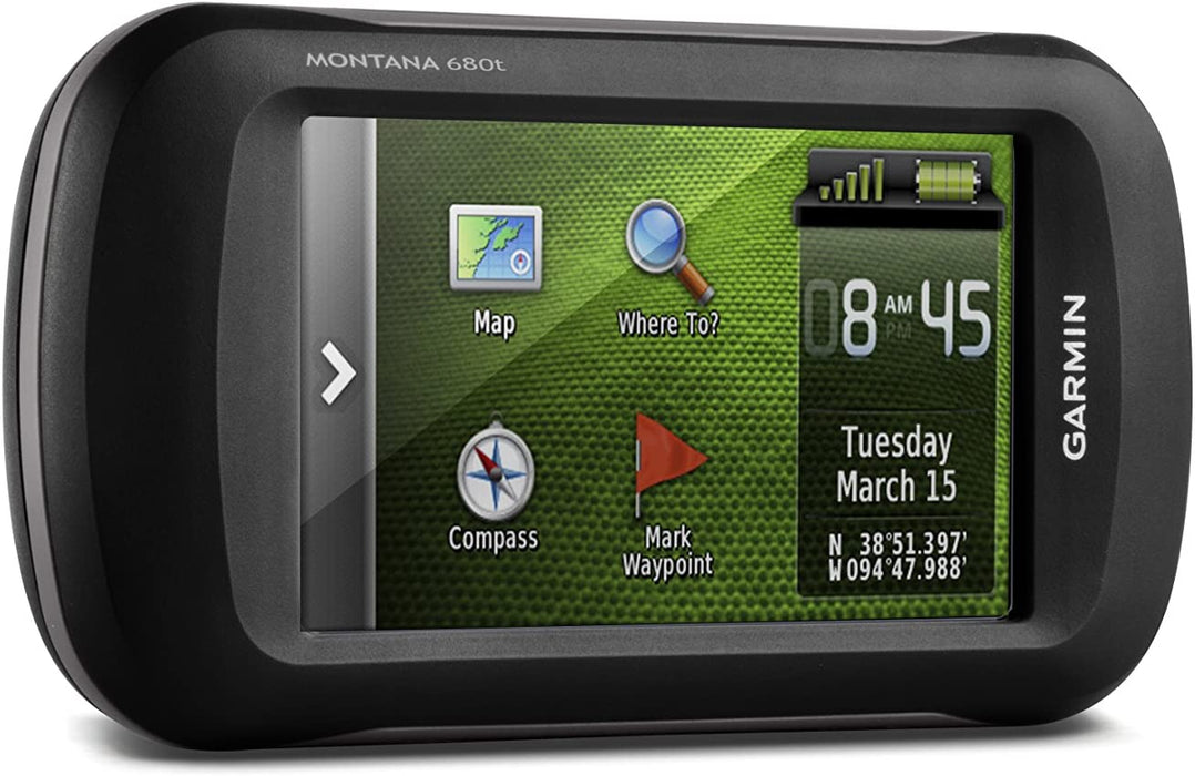 Garmin Montana 680t, Touchscreen Hiking Handheld, GPS/GLONASS and Preloaded TOPO Maps