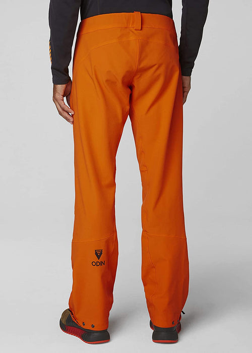 Helly-Hansen Mens Odin Huginn Breathable Waterproof Hiking Pants, Blaze Orange, Large