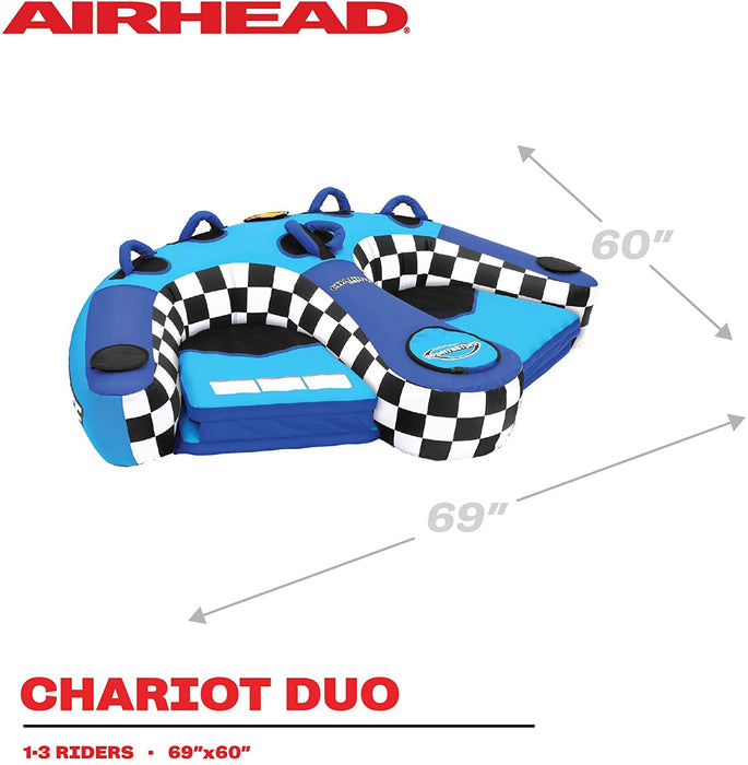 Sportsstuff Chariot Duo | 1-2 Rider Towable Tube for Boating