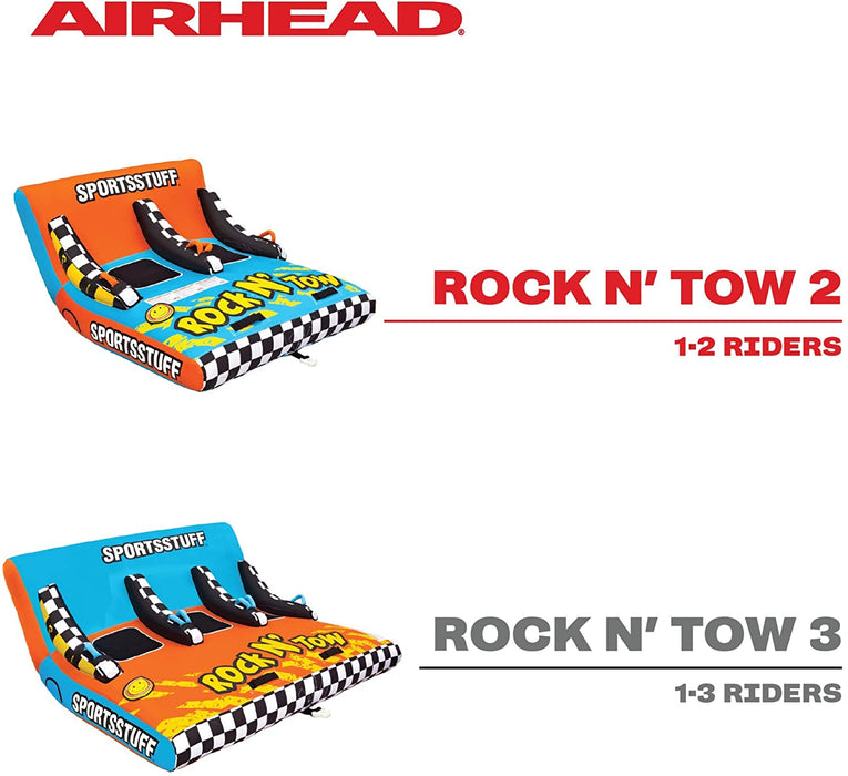 Sportsstuff Rock N' Tow, Towable Tube for Boating with 1, 2, and 3 rider Options
