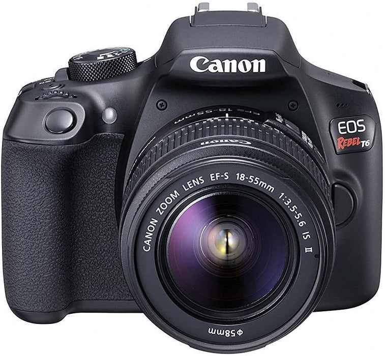 Canon EOS Rebel T6 Bundle With EF-S 18-55mm f/3.5-5.6 IS II Lens + Advanced Accessory Kit - Including EVERYTHING You Need To Get Started