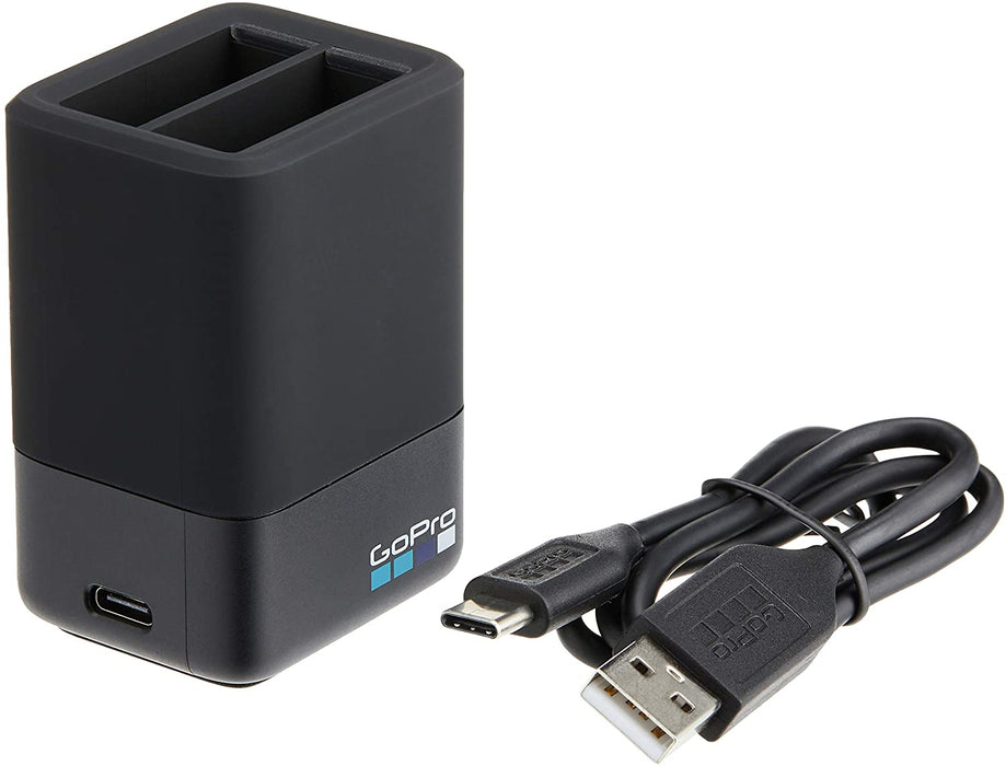 GoPro Dual Battery Charger + Battery for HERO7/HERO6 Black/HERO5 Black (GoPro Official Accessory)