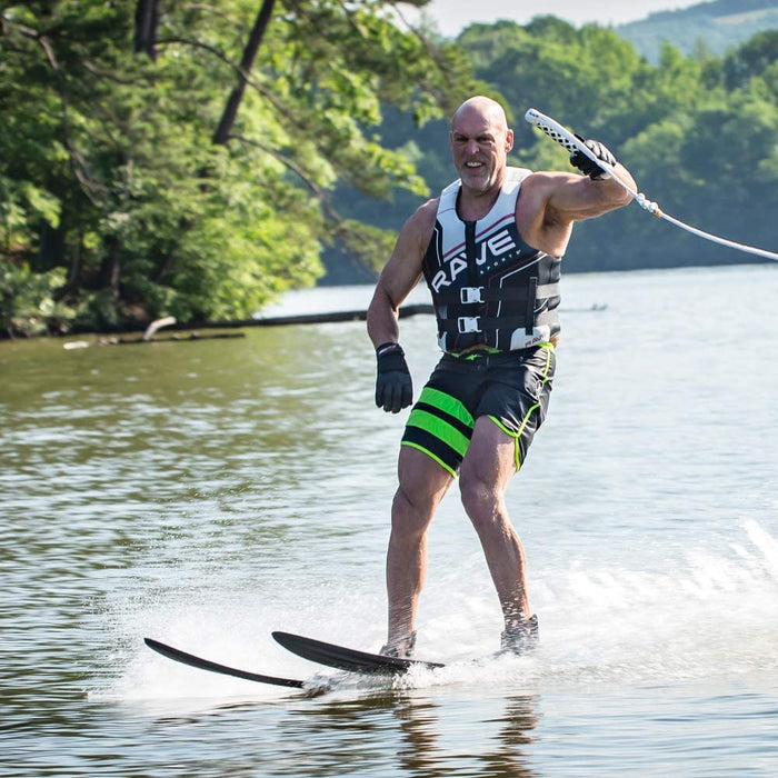 RAVE Sports Pure Combo Water Skis - Adult Black/Blue