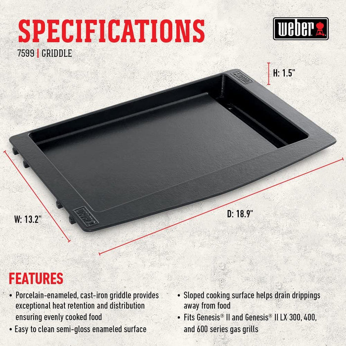 Weber 7599 Weber Genesis II Griddle