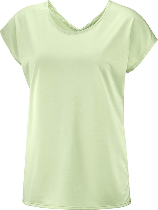 Salomon Women's Standard Comet Short Sleeve TEE W, black/ebony/Heather