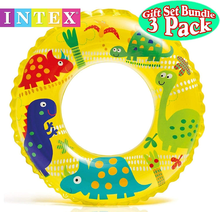 Intex Ocean Reef Transparent Swim Rings Dinosaurs