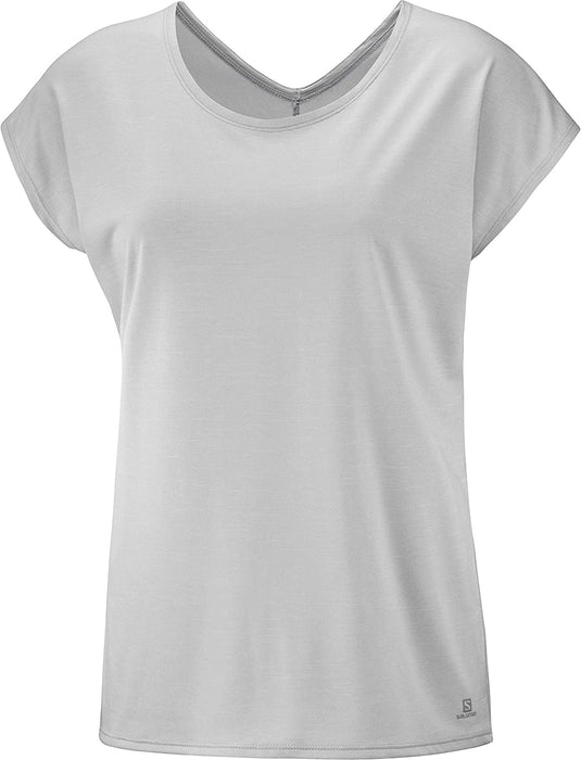 Salomon Women's Standard Comet Short Sleeve TEE W, black/ebony/Heather