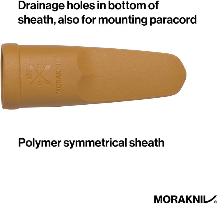 Morakniv Eldris Fixed-Blade Pocket-Sized Knife with Sandvik Stainless Steel Blade, Lanyard and Firestarter